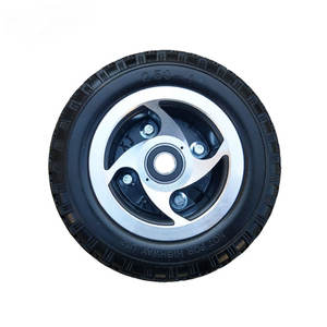 8 Zoll massiver PU-Schaum Flach freies Lenkrad 200mm flach frei 2, 50-4 PU-Schaum rad mit Sägezahn profil - Product Image 3