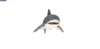 Logo personnalisé annonçant des requins gonflables de décoration extérieure de vente chaude gonflable