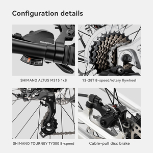 ROCKBROS 70040019 Xingtu Jugend-Mountainbike 24 Zoll Aluminiumlegierungsrahmen für 8-Gang Scheibenbremse Federgabel Ergonomisch - Product Image 5