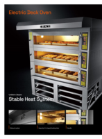 Horno de cubierta eléctrico europeo personalizado, portátil, horno comercial de 1/2/3 capas para hornear pan, pastelería, panadería, nuevo para nueces, harina, maíz