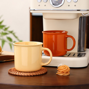 แก้วเซรามิคสไตล์เรโทร สีพื้น ใช้ซ้ำได้ เหมาะสำหรับเป็นของขวัญทางธุรกิจ - Product Image 5