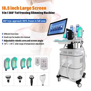 เครื่องกระชับสัดส่วน360เย็นแช่แข็งไขมัน criolipolisi Cavitation RF <span class=keywords><strong>cryolipolysis</strong></span> 9in1หน้าจอใหญ่ร้านเสริมสวยมืออาชีพ - Product Image 2