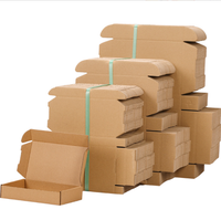 Boîte d'emballage en papier kraft imprimé avec logo personnalisé Carton ondulé Découpe Conception pliante pour boîte d'abonnement au courrier