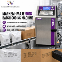 Machine de codage par lots Markem Imaje 9018 pour sacs en nylon, armoire en acier inoxydable IP55, machine d'impression de codage sur carton