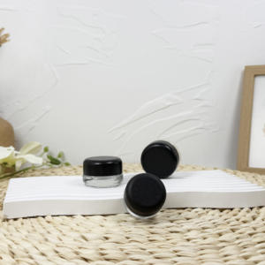 CR <b>Glass</b> <b>Bottles</b> Matte Black Clear <b>Glass</b> Jars with Child-Resistant Screw Caps - Product Image 6