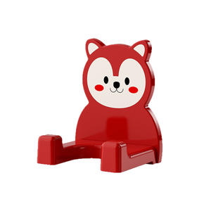 Soporte de pared para secador de pelo con diseño de dibujos animados, sin perforaciones, para baño, con soporte para teléfono. - Product Image 5