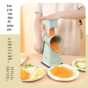 Râpe à fromage rotative 5 en 1, hachoir alimentaire multifonctionnel, râpe à tambour rotative de qualité supérieure, trancheuse à légumes - Product Image 3