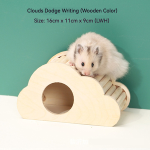 Le plus récent abri pour hamster multifonctionnel imperméable au design original en bois de hêtre - Product Image 6