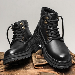 Botas de Invierno para Hombre y Mujer, con Cordones, Cálidas, con Suela Gruesa de Goma, Botines Casuales para Exteriores, de Cuero Genuino, para Trabajar - Product Image 3