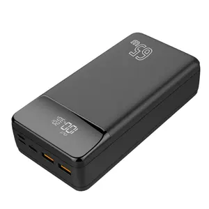 Popular Products 2024 Large Capacity Powerbanks PD65W Fast Charging 30000MAH Power Bank With LED Display For Laptops