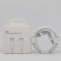 Cable USB-C a USB-C de 2M y 240W para iPhone, Cables de Datos C a C, Cargador Tipo C de 240W para iPhone, iPad, Macbook, cargador para iPhone
