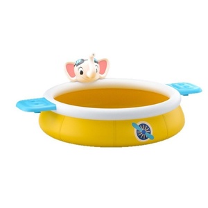PVC Inflatable Elephant Swimming Pool for Kids 180 240 300 CM Yellow and Blue Colors Indoor and Outdoor Water Playing Fun - Product Image 1