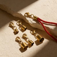 Ensemble d'entretoises à une extrémité en acier inoxydable pour la fabrication de bracelets et de colliers