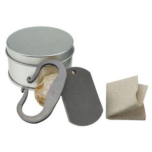 Encendedor de fuego de acero de alto carbono individual, de pedernal y acero, para emergencia y supervivencia, venta al por mayor de fábrica BSCI - Product Image 1