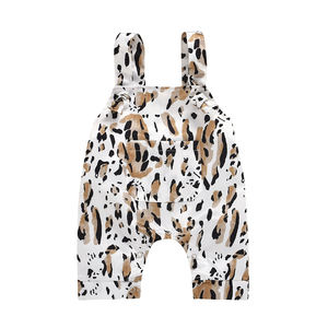 Custom Onesie <b>Printed</b> Baby Halter Romper <b>Leopard</b> Sleeveless Onesie for Babies Summer Brand Name Baby Clothes - Product Image 2
