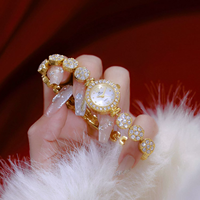 Jam Tangan Wanita BS Bee Sister FA1864 Gypsophila CZ Diamond Flower, Mewah Ringan, Eksklusif, Niche, High-end