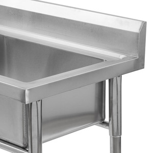 Fregadero Utilitario de 1 Compartimiento, Independiente, de Acero Inoxidable, Pequeño, para Cocina, Garaje, Restaurante, Lavandería - Product Image 3