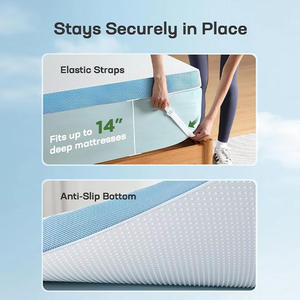 Penjualan laris penutup kasur busa memori tidur luar ruangan anti-selip yang dapat dicuci dengan ritsleting - Product Image 3