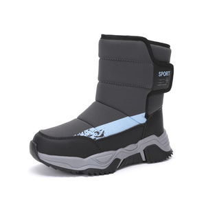 Stivali da neve invernali da <span class=keywords><strong>uomo</strong></span> classici alla moda con Sole in gomma che si ispessiscono caldi morbidi impermeabili e tondi antiscivolo invernali - Product Image 5