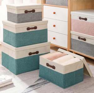 Durable Multi-Use Furniture Decor Storage <b>Box</b> for Clothes Toys <b>Blankets</b> Books - Product Image 3