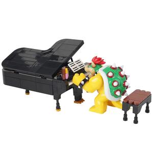 Mario Koopa Music Theme ABS DIY Toy Creative MOC MOOXI Action Figure with Piano Building Blocks - Product Image 5