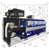 Nouvelle imprimante d'étiquettes flexo en ligne 8 couleurs entièrement automatique Sunrise SR-350-8, 180 m/min, écran tactile, séchage UV, compatible réseau, Energy Star