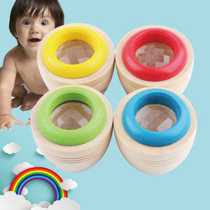 هدية مهرجان الأطفال خشبية تصنعها بنفسك مصغرة تأثير عين النحل السحرية المنشور في وقت مبكر مونتيسوري مرحلة ما قبل المدرسة التعلم ألعاب المشكال التعليمية - Product Image 3