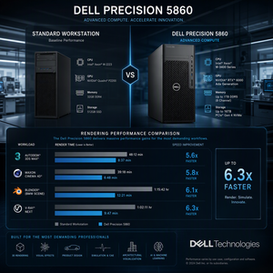 Station de travail en tour 5860 Core W-2400 avec RAM DDR5 PCIe Gen5 en stock pour architectes : performances élevées offrant une vitesse exceptionnelle - Product Image 5