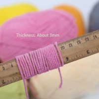 Fil à tricoter en coton doux pour crochet de lait 4 brins Fil à tricoter acrylique à la main Fil à tricoter pour poupée au crochet