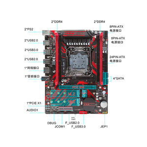 Scheda madre di alta qualità scheda madre LGA 2011 chip X99 per computer da gioco scheda madre X99 combo DDR4 RAM - Product Image 3