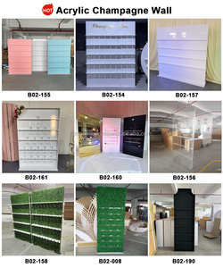 Exhibidor de Burbujas para Decoración de Bodas, Eventos, Fiestas y Recepciones, Soporte de Acrílico Blanco para Pared de Champán - Product Image 6