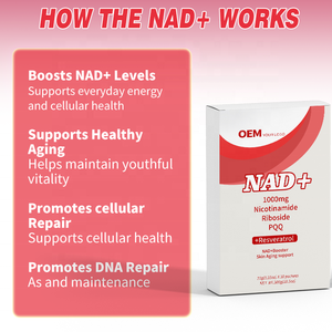 Hot-Selling Dietary Supplement 1000mg NAD+ <b>Liquid</b> Nicotinamide Riboside PQQ Resveratrol for Energy, Antioxidant & Immune Support - Product Image 2