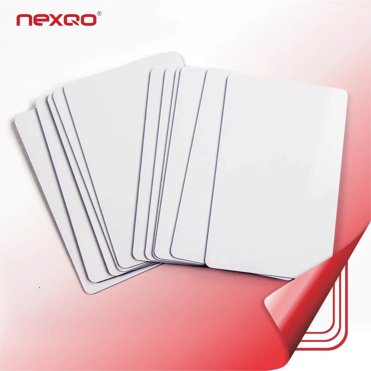 Dimensioni della carta di credito in PVC bianco bianco in plastica con Chip F08 per carta RFID di controllo accessi