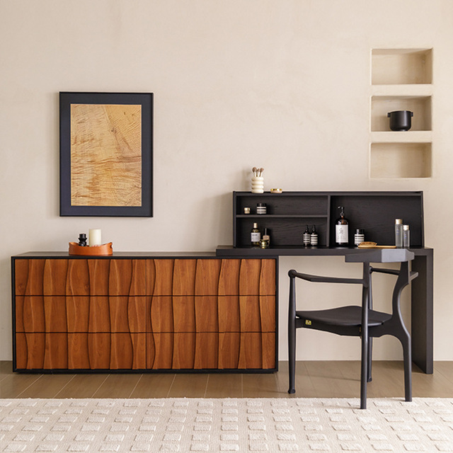 Hot Sale 2026 Latest Modern Grey Woman's Dressing Table Home Furniture Bedroom Vanity Set Dressing Table