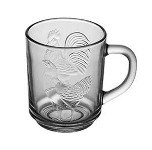 Nhà máy giá rẻ 220ml ruster kính trà Mug taza de cafe vidrio Bền vững Màu sắc Rắn 8oz Cappuccino ly cà phê thủy tinh với xử lý - Product Image 4