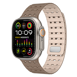 Correa <span class=keywords><strong>de</strong></span> Reloj Inteligente <span class=keywords><strong>de</strong></span> Silicona Magnética Transpirable con Bucle, <span class=keywords><strong>Precio</strong></span> <span class=keywords><strong>de</strong></span> Fábrica BEEFLYPOWER, para Apple <span class=keywords><strong>Iwatch</strong></span> <span class=keywords><strong>Serie</strong></span> 10, 11, 45mm, 49mm - Product Image 2