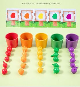 Jeu de plantation de légumes Montessori, marché de la ferme, tri des couleurs, jouet en bois écologique pour enfants de 2 à 4 ans et de 5 à 7 ans - Product Image 5