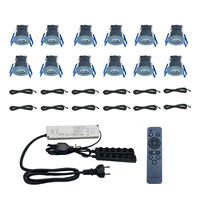 Kits de projecteurs LED encastrés pour véranda 3Wx12PCS - Lampes spot pour balcon et véranda