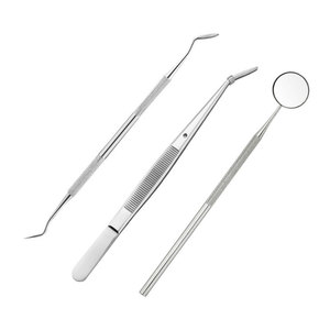 ชุดเครื่องมือทันตกรรมสแตนเลส PAY 3 ชิ้น ชุดทำความสะอาดฟัน กำจัดคราบหินปูน กำจัดคราบพลัค สำหรับผู้ใหญ่ - Product Image 1