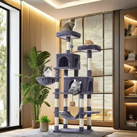 YOUME nouveau Style intérieur grand cadre d'escalade multicouche pour chat chat griffoir de luxe peluche chat arbre d'escalade