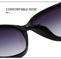 Nouvelles lunettes de soleil tendance pour femmes, style européen et américain, monture large, monture intégrale, œil de chat, UV400, multi-usages