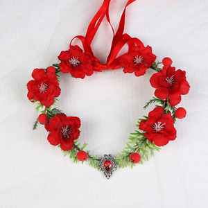 All'ingrosso di alta qualità per ragazze corona di fiori corona floreale per <span class=keywords><strong>capelli</strong></span> corona per matrimonio - Product Image 4