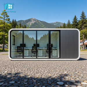 20ft apple Cabin House modulare <span class=keywords><strong>da</strong></span> esterno casa <span class=keywords><strong>da</strong></span> <span class=keywords><strong>giardino</strong></span> prefabbricata, piccolo ufficio, casa prefabbricata moderna, squisitamente progettata per vivere - Product Image 4