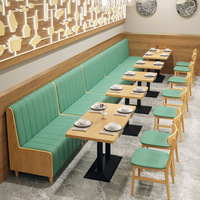 Siège mural semi-circulaire personnalisé pour bar à dîner, combinaison canapé, table et chaises
