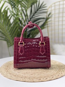 Genuine crocodile leather tote Designer luxury crocodile skin Elegant women's work bag Evening handbag - Product Image 1