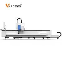 Machine de découpe laser à fibre pour tôles et tubes métalliques 3015, 1500W 2000W 3000W 6000W, découpeuse laser CNC automatique avec mandrin rotatif