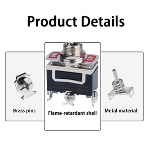 Cntd C5-B thu nhỏ chuyển đổi chuyển đổi SPST 2/<span class=keywords><strong>3</strong></span>/4/6 Pin vít thiết bị đầu cuối tự khóa momentary Joystick chuyển 15A 250V 12 mét gắn kết - Product Image 3