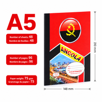 Carnet d'exercices pour étudiants du Ghana en gros, agrafé, pages intérieures par thème, couverture en carton, fournisseur de cahiers pour usage scolaire