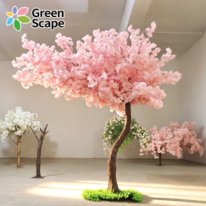 Arbre à fleurs de <span class=keywords><strong>cerisier</strong></span> artificiel de haute qualité, grand modèle pour décoration intérieure/extérieure, fleurs de sakura japonaises roses en plastique - Product Image 4