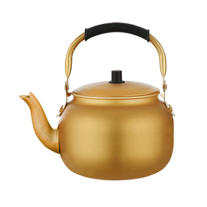 Korean Style Yellow Aluminum Kettle 0.55L-15L Rust Proof Hand Wash Only Water Kettle For Household Use - Product Image 2